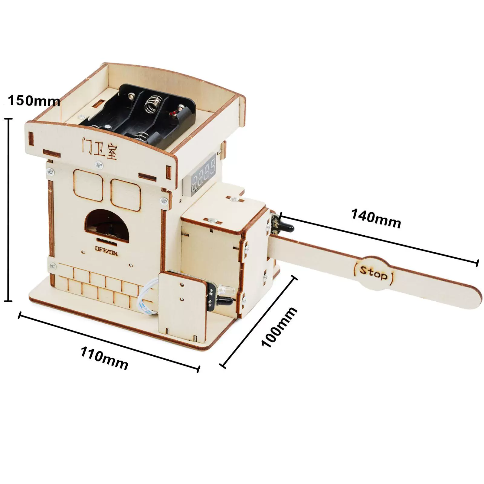 스마트 주차 카운팅 모니터링 장치 LED 전자 주차장 잔여 주차면 카운팅 과학 실험 재료 세트 [Hello-STEM-258]