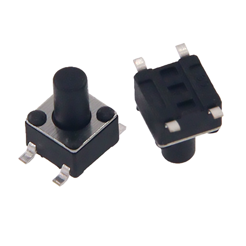표면 실장형(SMD) 경량 터치 스위치 4.5×4.5mm - 높이 3.5~12mm 옵션 4핀 구리핀 자동 복귀형 [ZSA028-006]