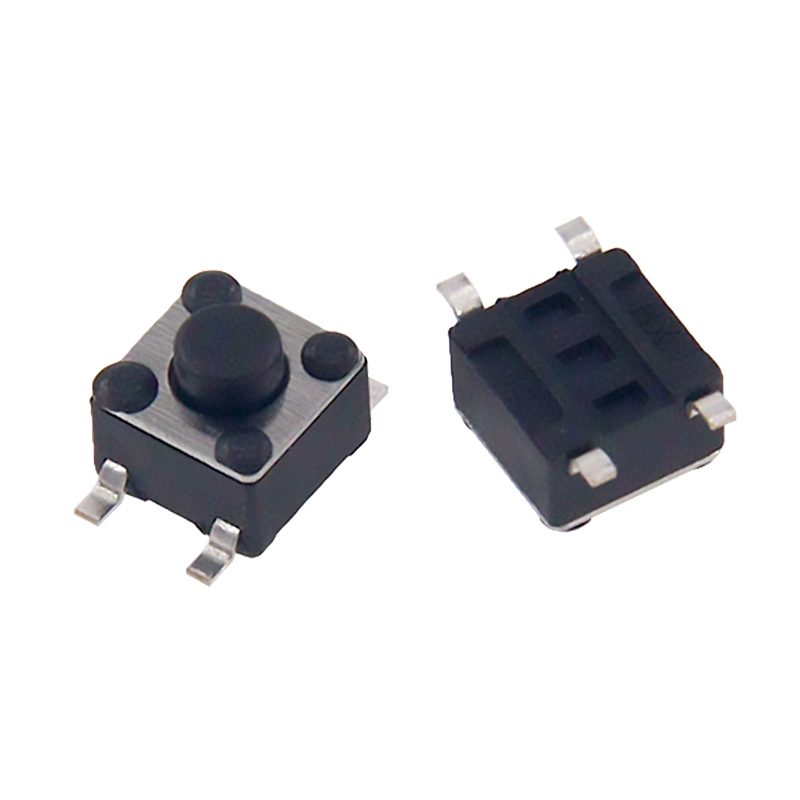 표면 실장형(SMD) 경량 터치 스위치 4.5×4.5mm - 높이 3.5~12mm 옵션 4핀 구리핀 자동 복귀형 [ZSA028-006]