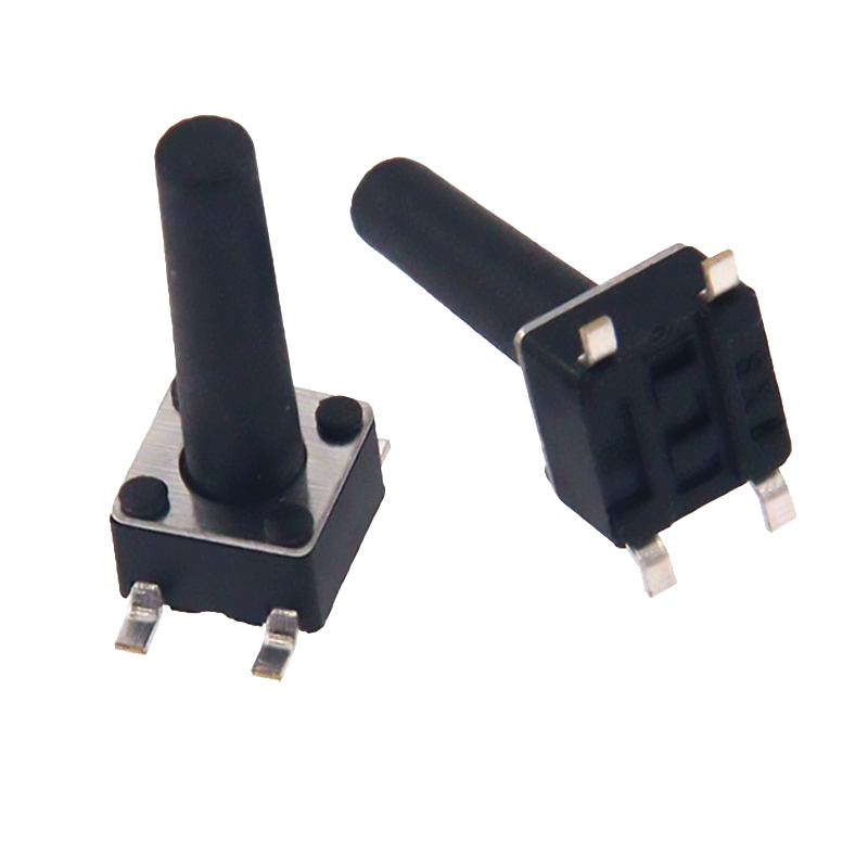 표면 실장형(SMD) 경량 터치 스위치 4.5×4.5mm - 높이 3.5~12mm 옵션 4핀 구리핀 자동 복귀형 [ZSA028-006]