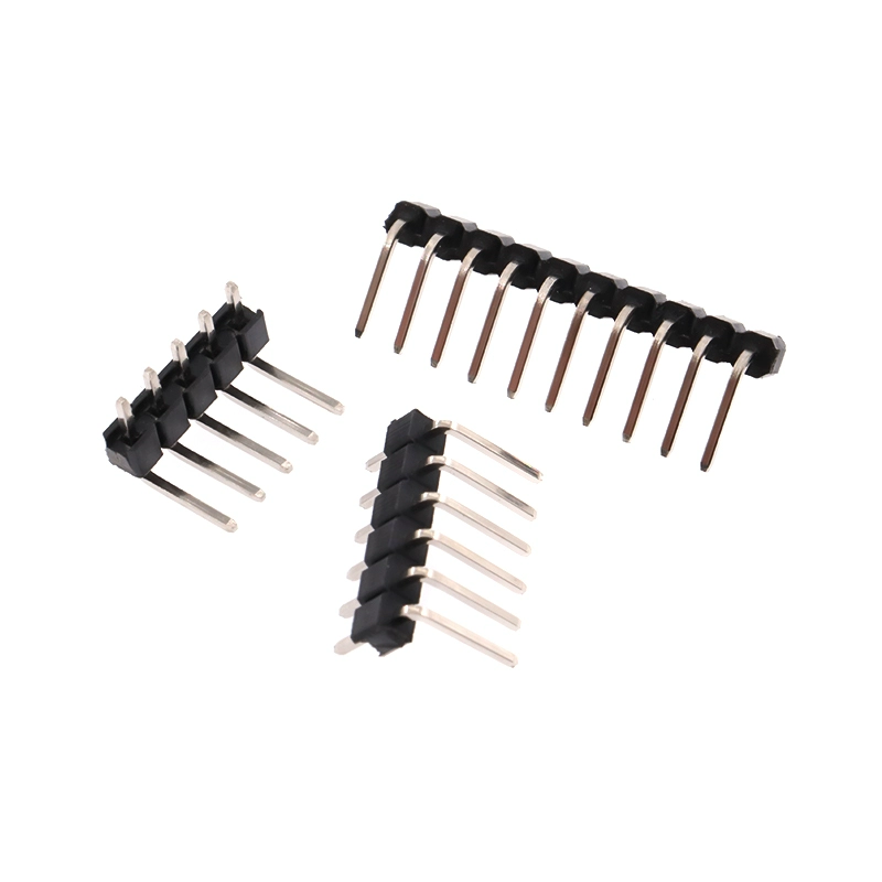 단열 90도 굽은 핀 헤더 (2.54mm 피치) 1×3-4-5-6-8-10-40P 구리 핀 커넥터 [ZCA024-002]