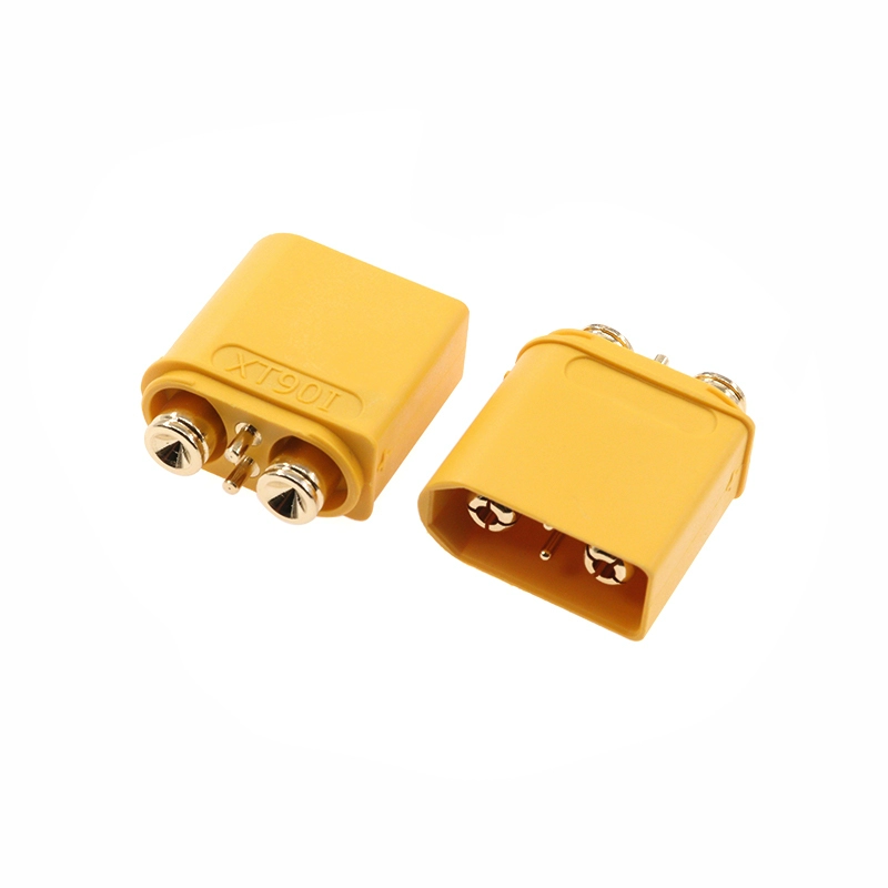 XT90IPB-M PCB 솔더링 대용량 항공모델 배터리 충전 커넥터 (신호 핀 장착형 XT90I 수 커넥터) 1PCS [ZCF25-064]