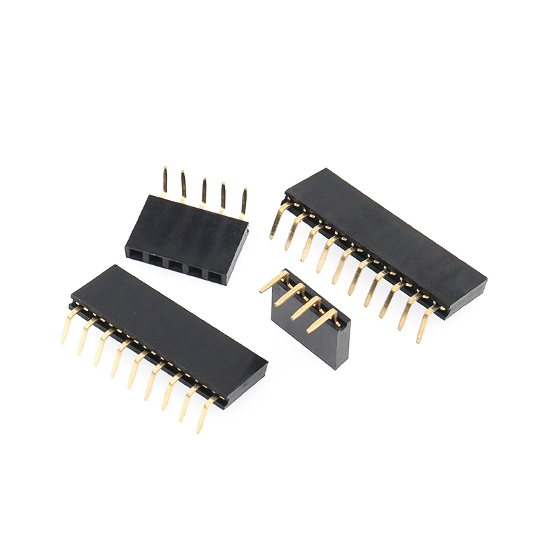 단열 2.54mm 피치 90도 와형 소켓 헤더 (1×2P-3P-4P-5P-6P-8P-40P) [ZCA024-003]