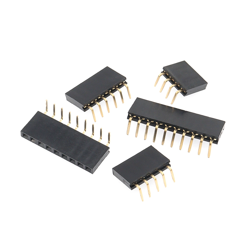 단열 2.54mm 피치 90도 와형 소켓 헤더 (1×2P-3P-4P-5P-6P-8P-40P) [ZCA024-003]