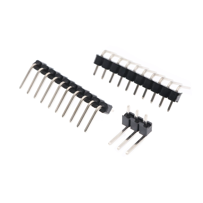 단열 90도 굽은 핀 헤더 (2.54mm 피치) 1×3-4-5-6-8-10-40P 구리 핀 커넥터 [ZCA024-002]