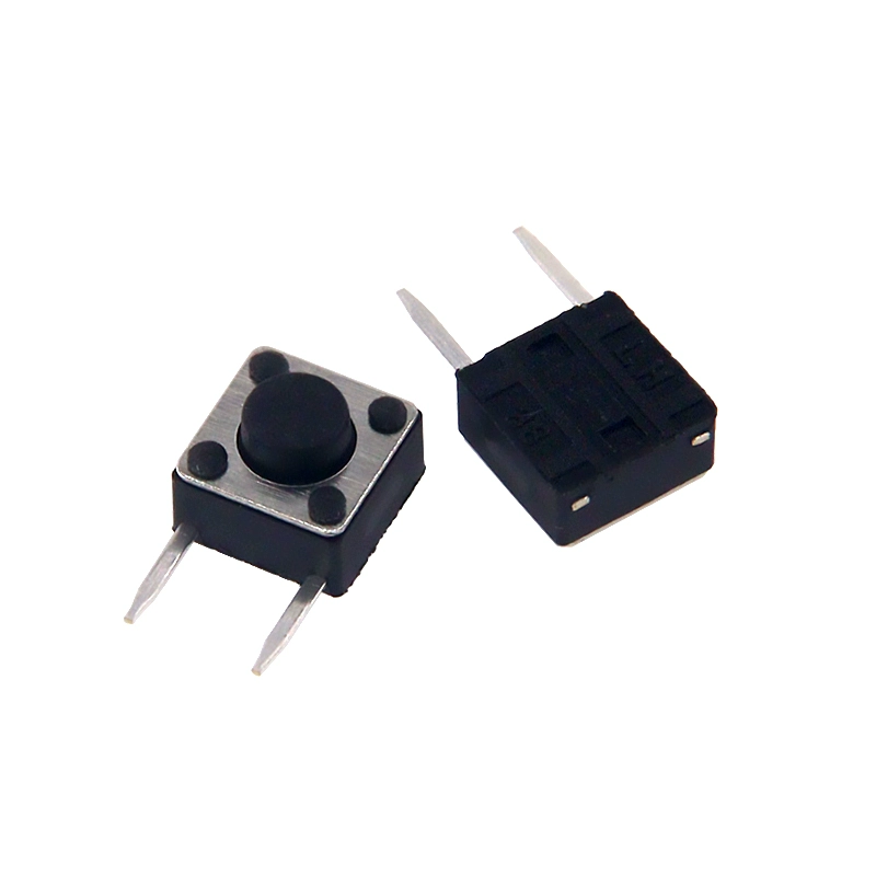 6×6mm 측면 핀 경량 스위치 (와이드 마운트형) - 높이 4.3-5-5.5-6-7-8-9mm 옵션 2핀 측면 배치 [ZSA028-014]