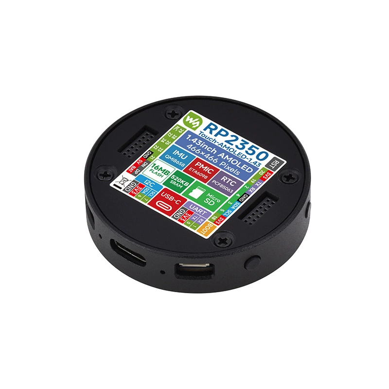 라즈베리 파이 RP2350 개발보드 (듀얼 코어-듀얼 아키텍처)-1.43인치 AMOLED 터치 원형 디스플레이 [ZTI45-286]