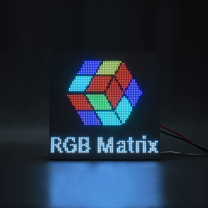 도트 매트릭스 디스플레이 (RGB 풀컬러 LED 밝기 조절 가능 HUB75 인터페이스 DIY용 캐스케이드 연결 지원) [ZTI45-288]