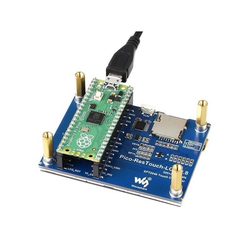라즈베리 파이 Pico 2.8인치 저항막식 터치 스크린 (262K 컬러 LCD 확장 모듈) Pico-ResTouch-LCD-2.8 [ZTT11-021]