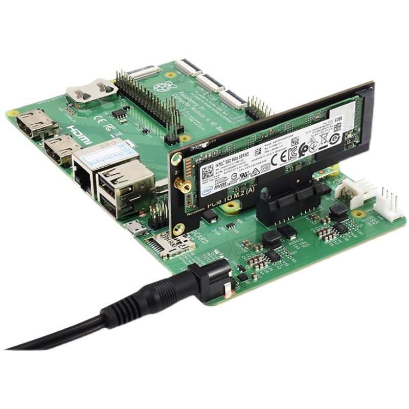 라즈베리 파이 CM4 PCI-E to M.2 어댑터 카드-SSD 솔리드 스테이트 드라이브 호환 범용 PCIE 인터페이스 PCIe TO M.2 (A) [ZTX102-294]