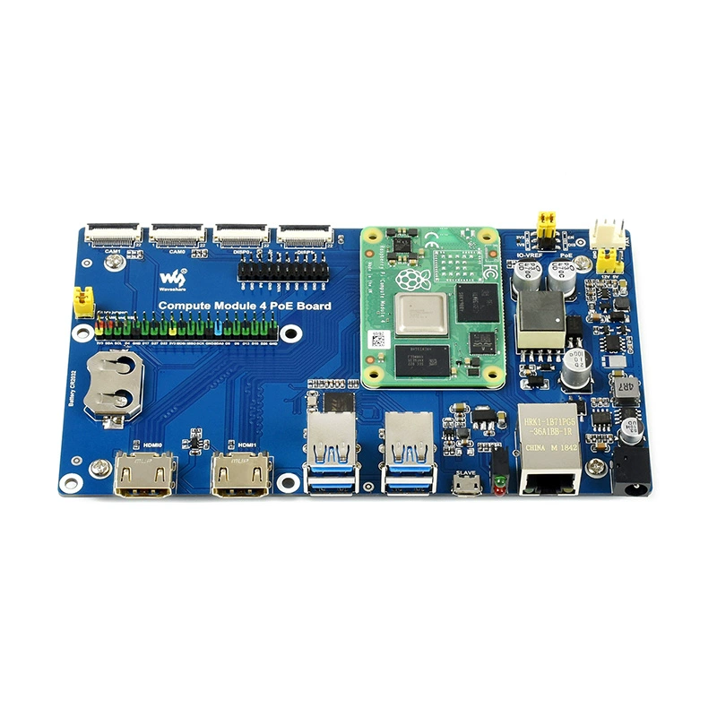 컴퓨트 모듈 PoE 확장 보드-Compute Module 4 Lite-eMMC 호환 기판 Compute Module 4 PoE Board [ZTW40-345]