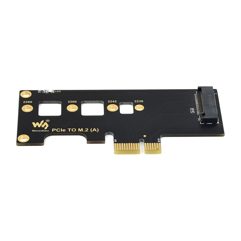 라즈베리 파이 CM4 PCI-E to M.2 어댑터 카드-SSD 솔리드 스테이트 드라이브 호환 범용 PCIE 인터페이스 PCIe TO M.2 (A) [ZTX102-294]