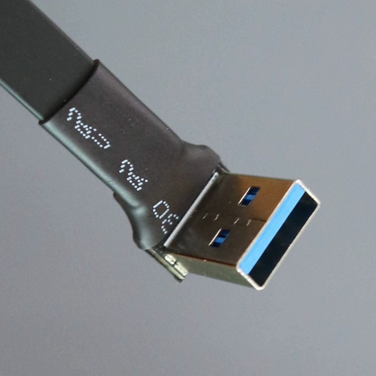USB 3.0 A타입(공) to A타입(암) 초박형 플랫 변환 케이블 (더블 L형) 0.2m [ZBN001-061]