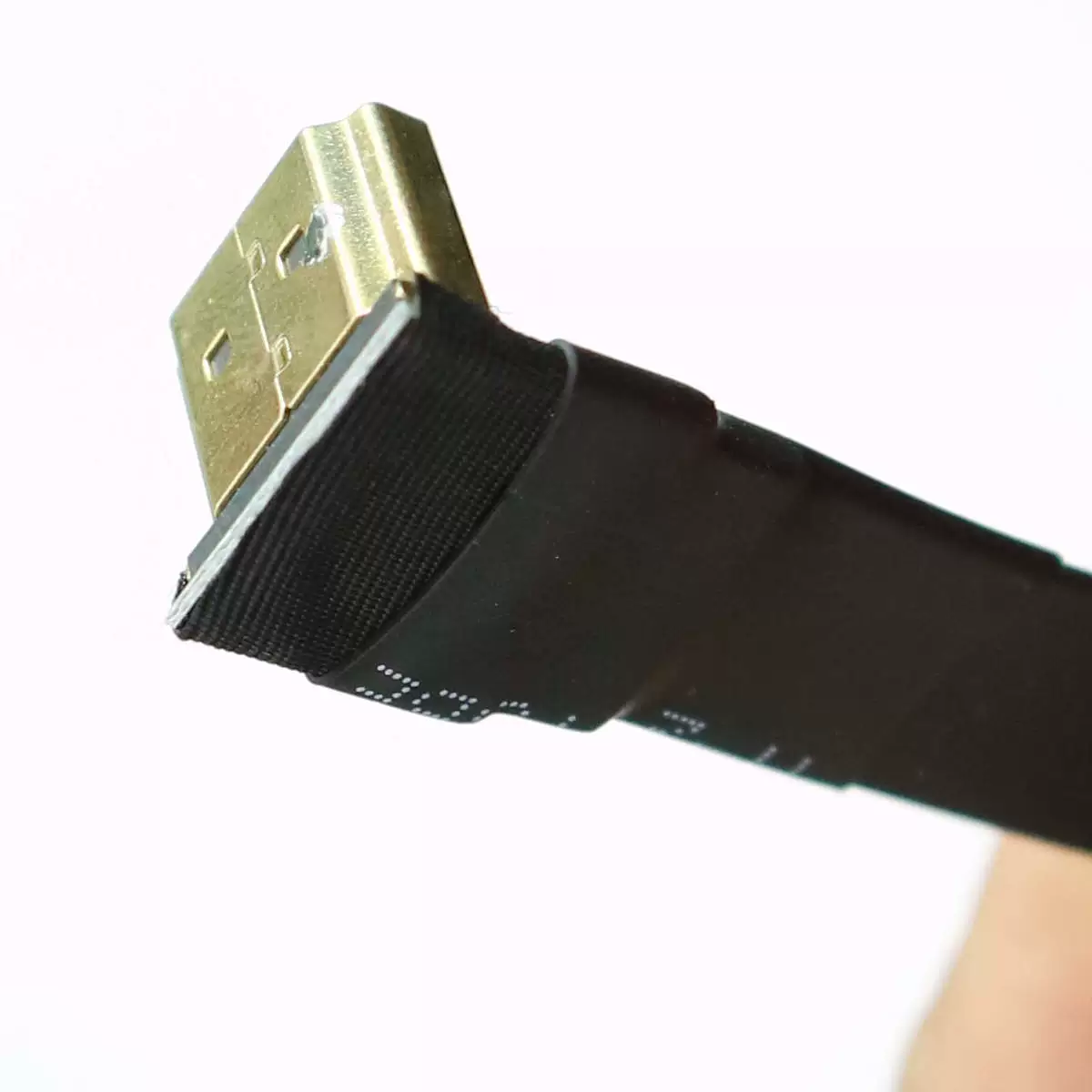 HDMI 2.0 암수 내장형 연장 케이블 2K-144Hz 및 4K-60Hz 지원 L자형 플랫 케이블 10cm [ZBN001-056]