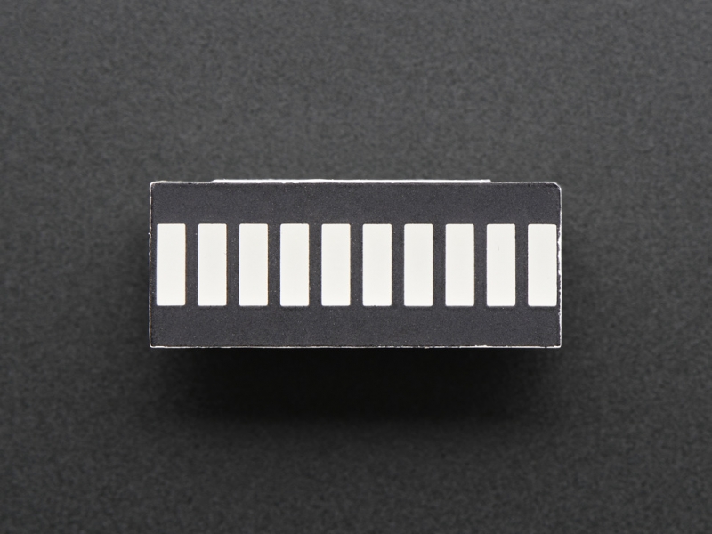 10 Segment Light Bar Graph LED Display - Amber - KWL-R1025UAB