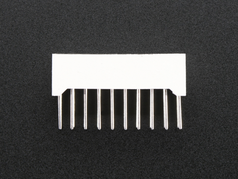 10 Segment Light Bar Graph LED Display - White - KWL-R1025WB-Y