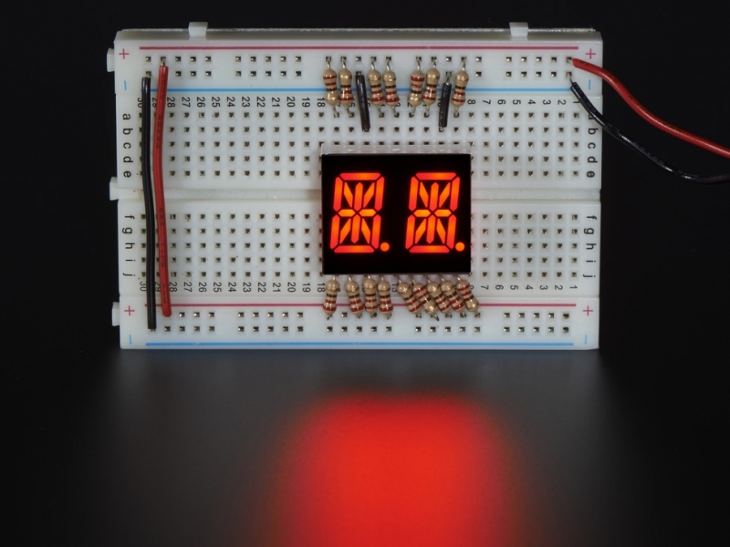 Dual Alphanumeric Display - Red 0.54