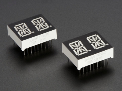 Dual Alphanumeric Display - Red 0.54