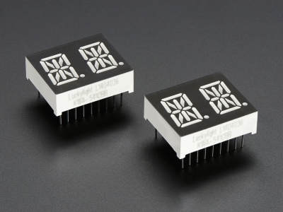Dual Alphanumeric Display - Blue 0.54