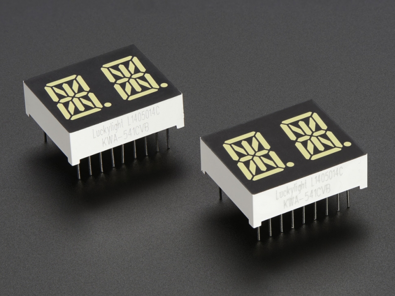 Dual Alphanumeric Display - White 0.54