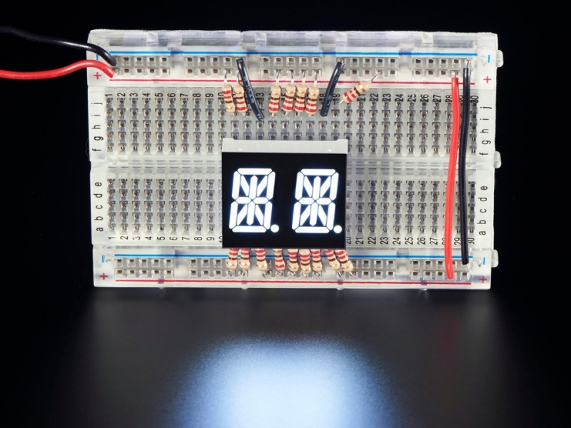 Dual Alphanumeric Display - White 0.54