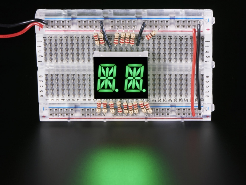 Dual Alphanumeric Display - Green 0.54