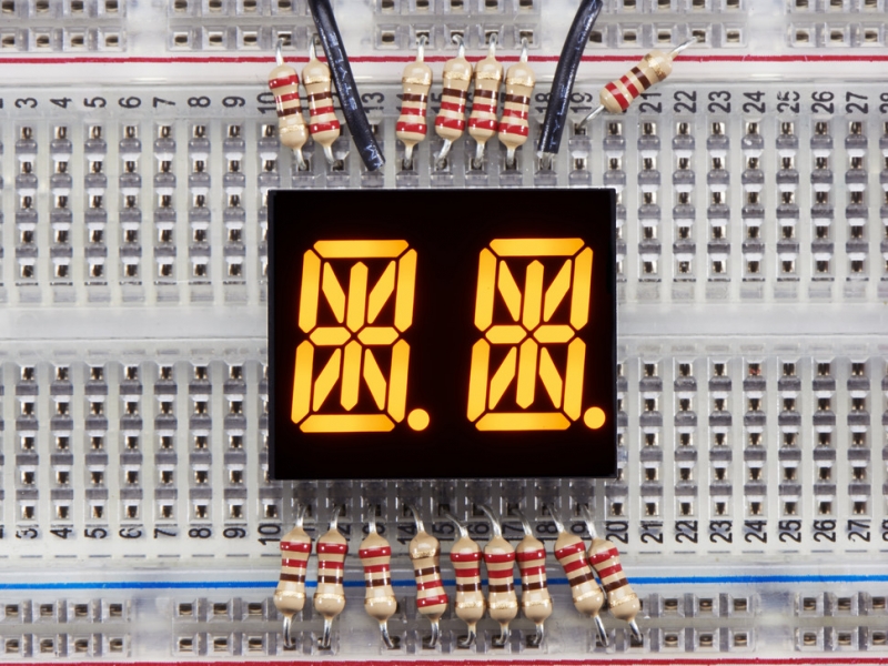 Dual Alphanumeric Display -Yellow 0.54
