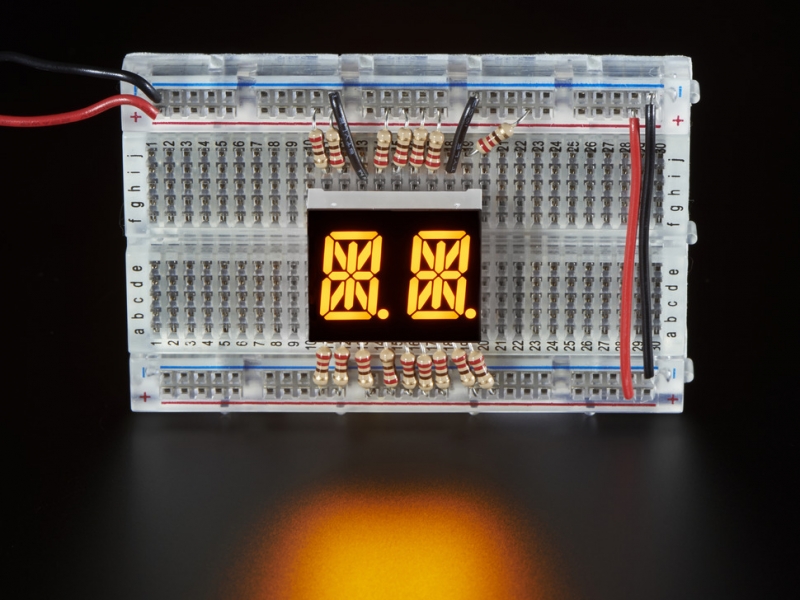 Dual Alphanumeric Display -Yellow 0.54
