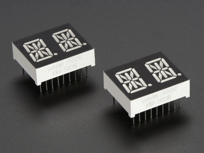 Dual Alphanumeric Display -Yellow 0.54