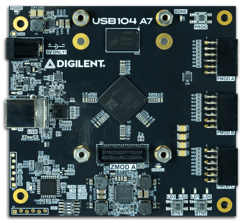 USB104 A7 - Artix-7 FPGA 개발 보드 (Zmod AWG 1411 포함) [DGLT-471-046]
