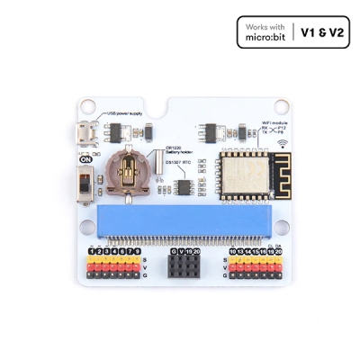 IOT:bit - 마이크로비트 v1/v2 ESP8266 와이파이 IO 확장 보드 [EF03426]