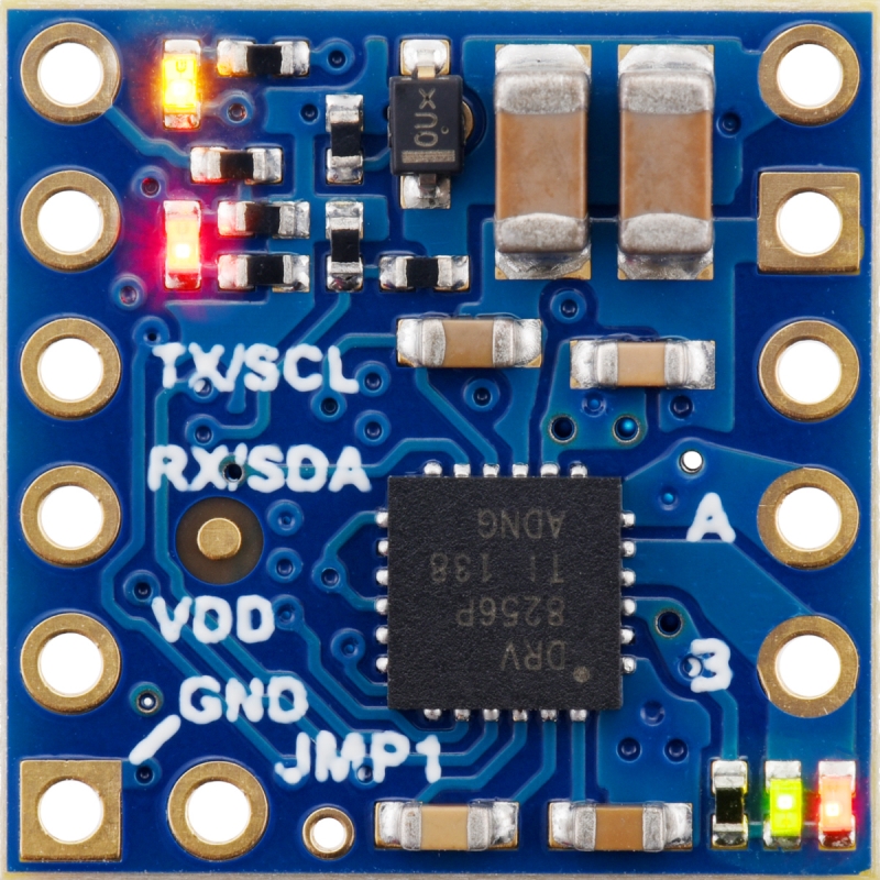 Motoron M1U256 - DRV8256P 4.5-48V 2.2A UART 모터 컨트롤러 모듈 (핀 헤더 납땜) [PLLU-5062]