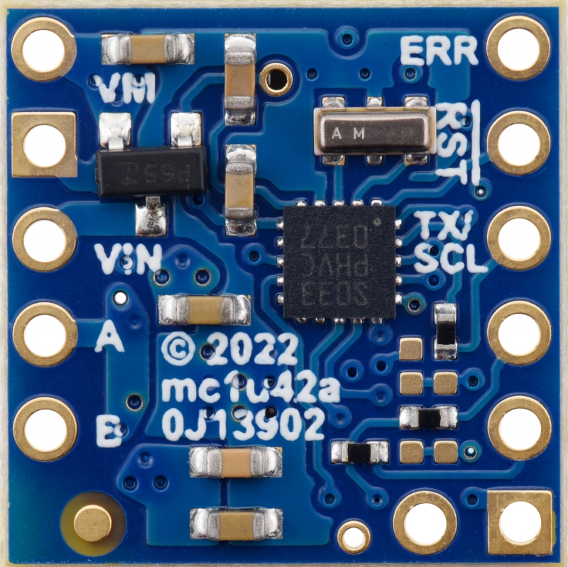 Motoron M1U256 - DRV8256P 4.5-48V 2.2A UART 모터 컨트롤러 모듈 (핀 헤더 납땜) [PLLU-5062]