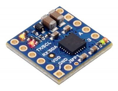 Motoron M1U256 - DRV8256P 4.5-48V 2.2A UART 모터 컨트롤러 모듈 (핀 헤더 미납땜) [PLLU-5063]