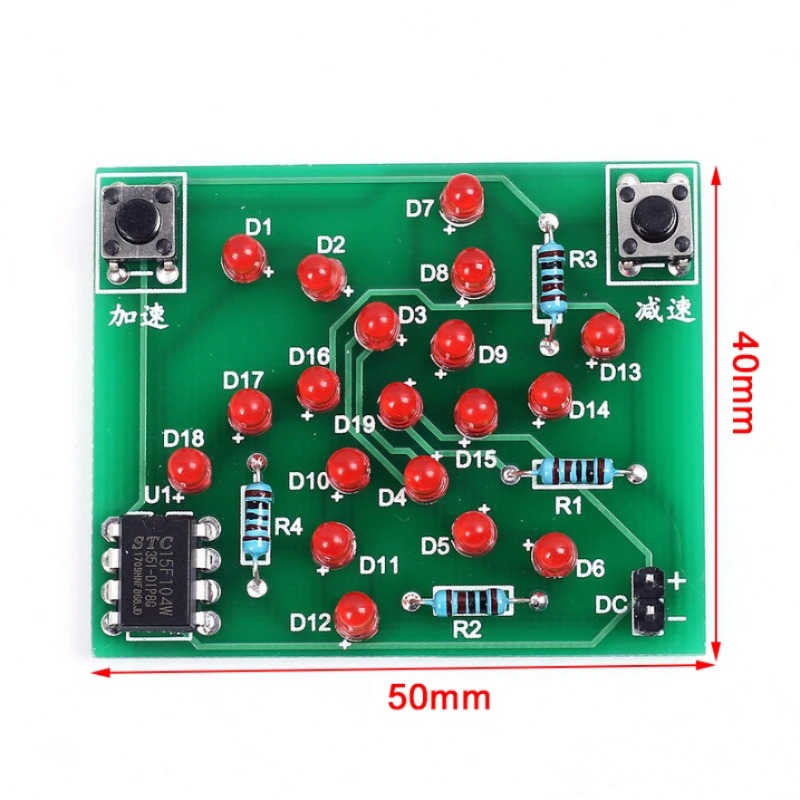 DIY 키트 전자 디자인 건설자 풍차 키트 DC 5V 연습을위한 재미 있는 DIY 납땜 전자 장치를위한 조정 가능한 속도 MCU [DIY-175]