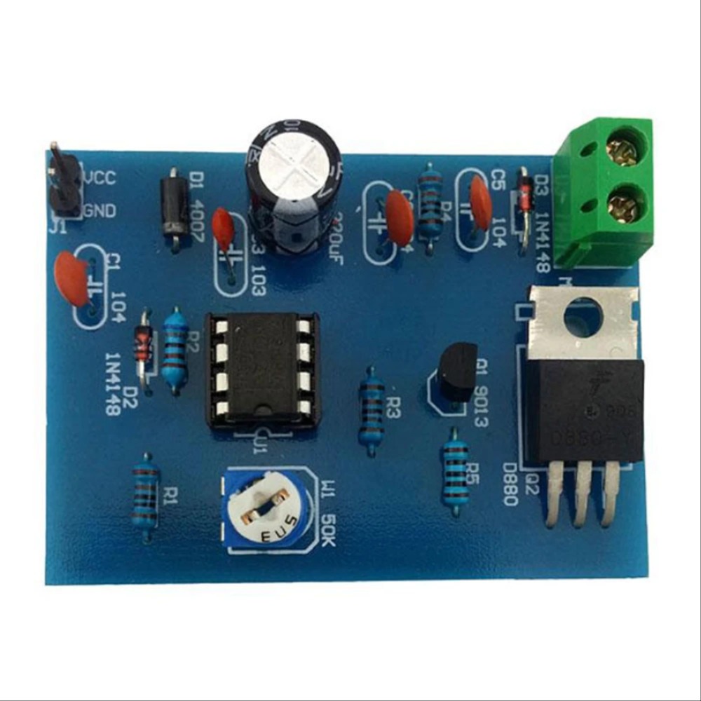 555 전자 DIY 키트 5-12V 펄스 폭 변조 속도 조절기 컨트롤러 세트 생산 기술 훈련 부품 [DIY-202]