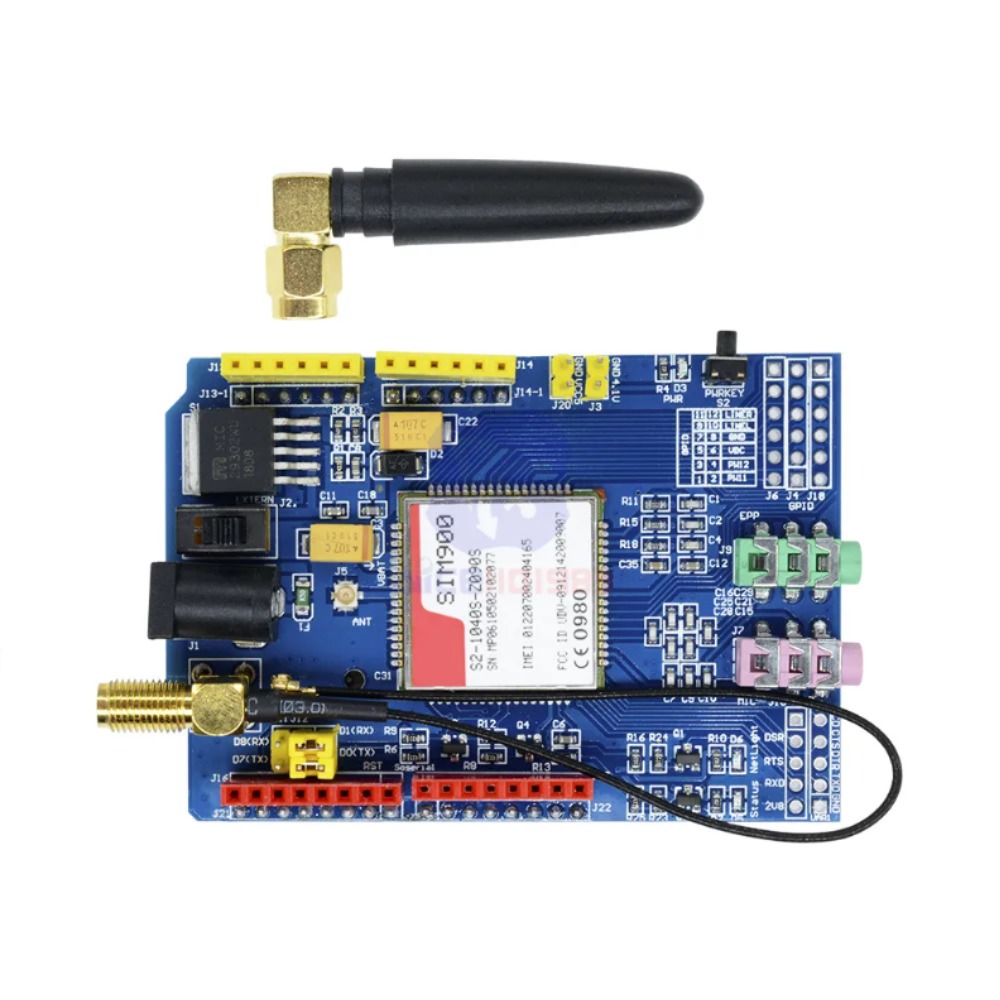 GPRS GSM 모듈 개발보드 Arduino GPIO PWM RTC 용 IPX SIM900 850 900 1800 1900MHz [OPEN-ZTY11-31]