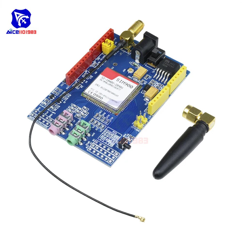 GPRS GSM 모듈 개발보드 Arduino GPIO PWM RTC 용 IPX SIM900 850 900 1800 1900MHz [OPEN-ZTY11-31]