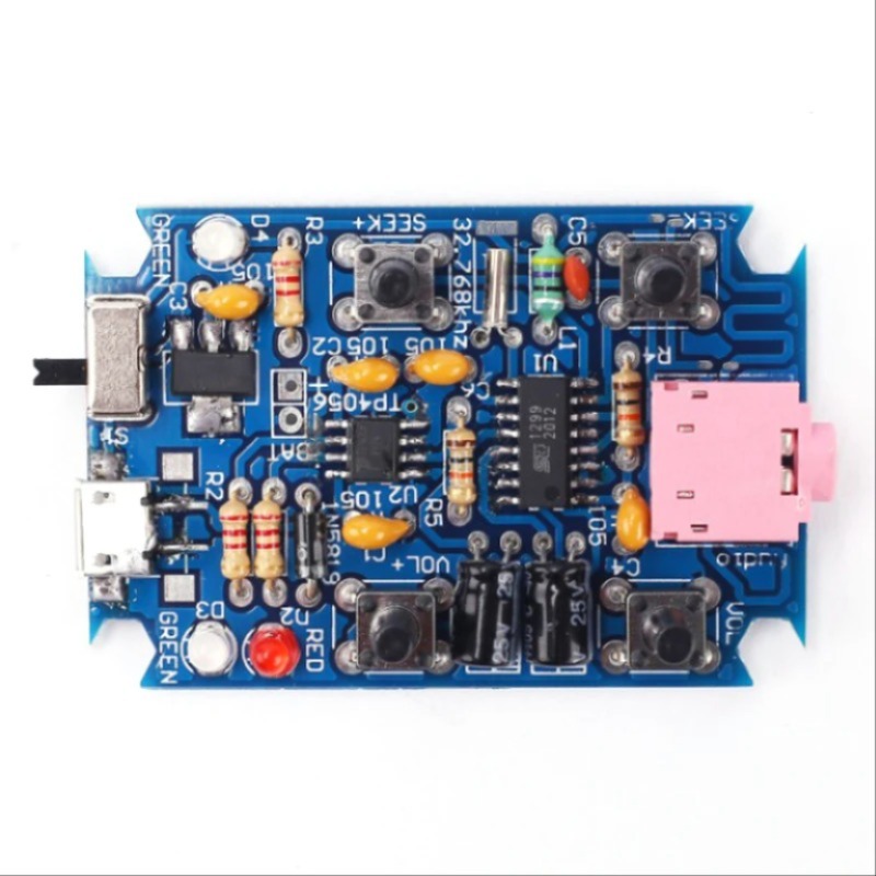 FM 스테레오 디지털 라디오 모듈 충전식 무선 수신기 DIY 키트 GS1299 SMD 납땜 3.7V 4.2V 76-108MHz [DIY-278]