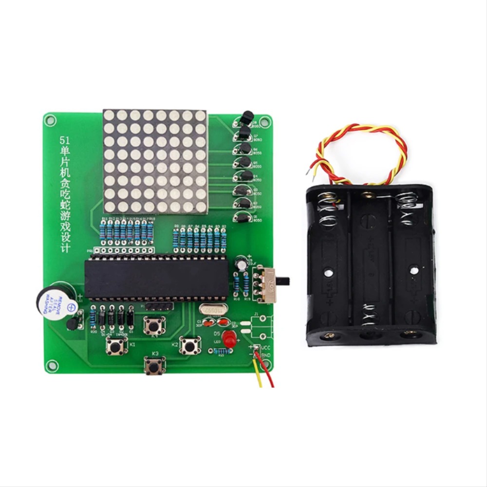 DC 5V DIY 키트 욕심 많은 뱀 게임 회로 보드 학습을위한 크리 에이 티브 전자 부품 스위트 [DIY-279]