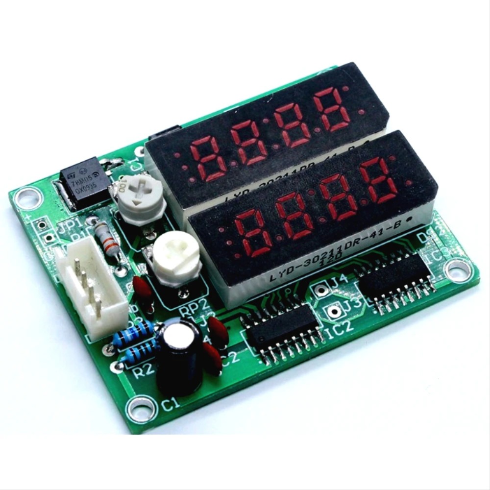 DIY 키트 전자 전압계 전류계 디지털 전압 전류 측정기 4 비트 단일 칩 훈련 부품 생산 DC 2.4-5.5V [DIY-286]
