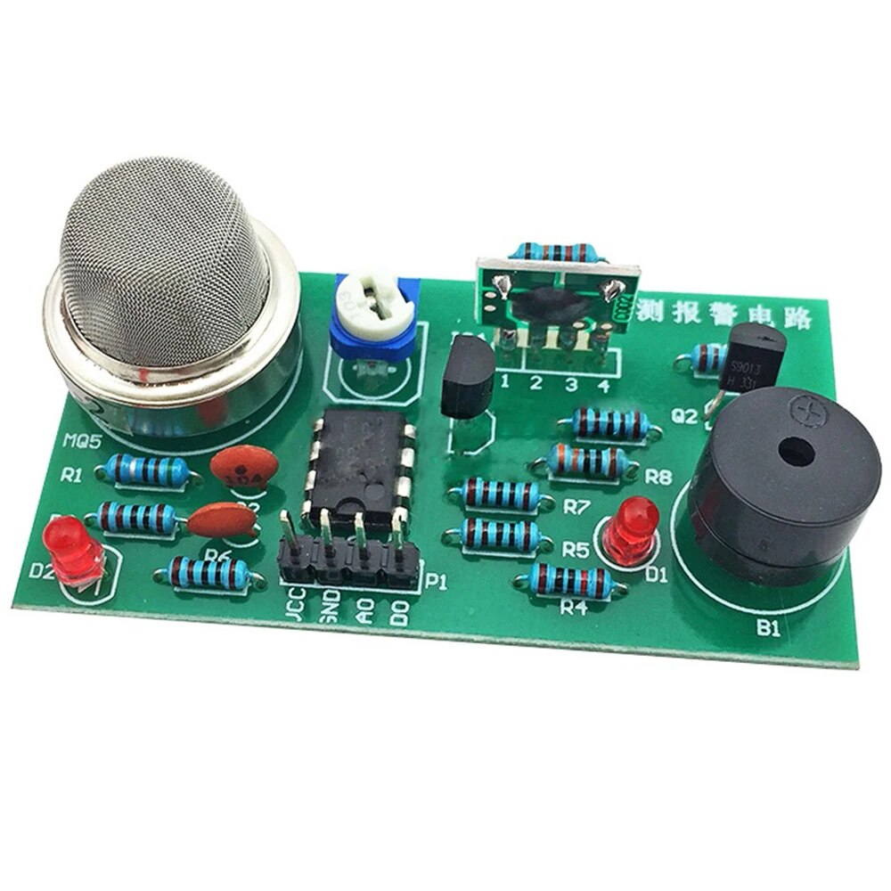 DIY 키트 MQ-2 연기 센서 천연 가스 감지기 알람 전자 부품 세트 훈련 시험 대회용 [DIY-289]